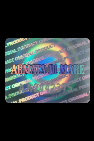 Anti-counterfeiting hologram Armata di Mare