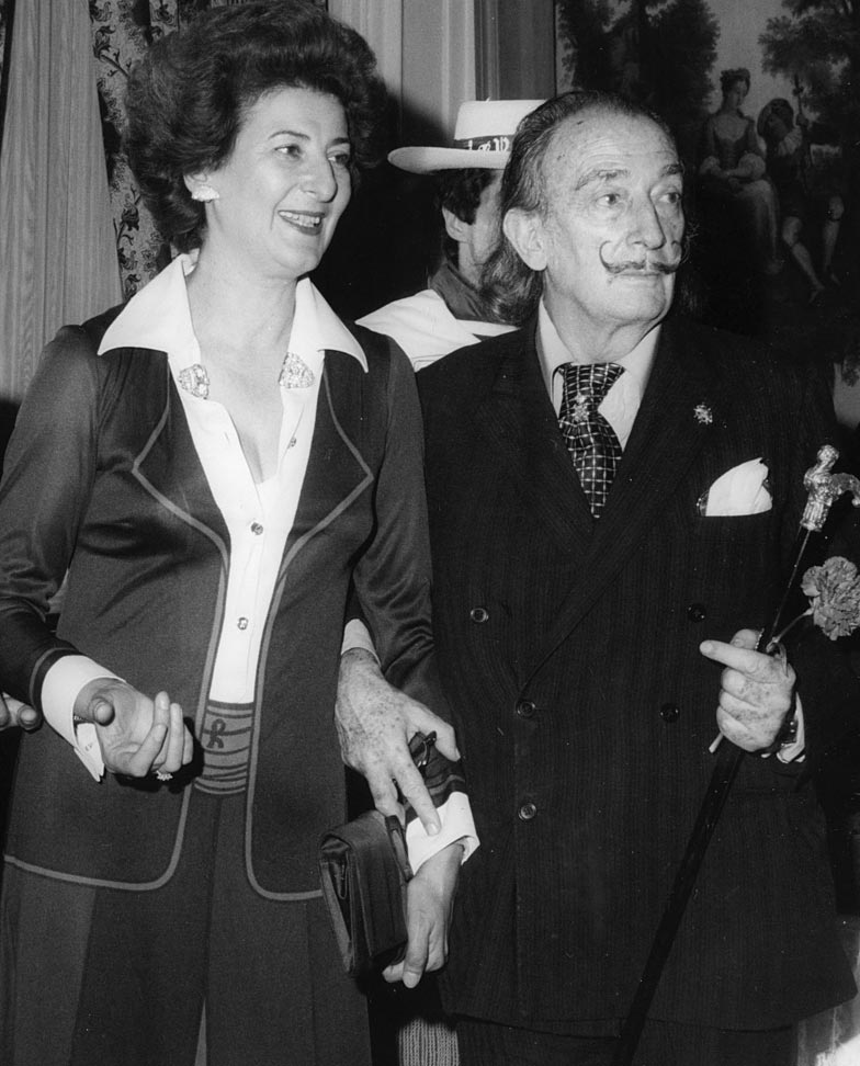 Giulia Coen and Salvador Dalí for Roberta di Camerino